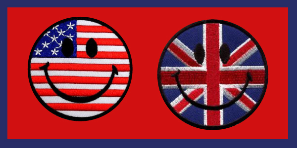 Smiley English and American Faces